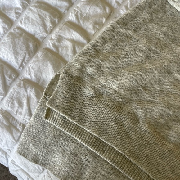 Rebecca Taylor Lambswool Cashmere blend Soft Gray Knit sweater top - Picture 5 of 9